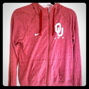 OU Nike zip up